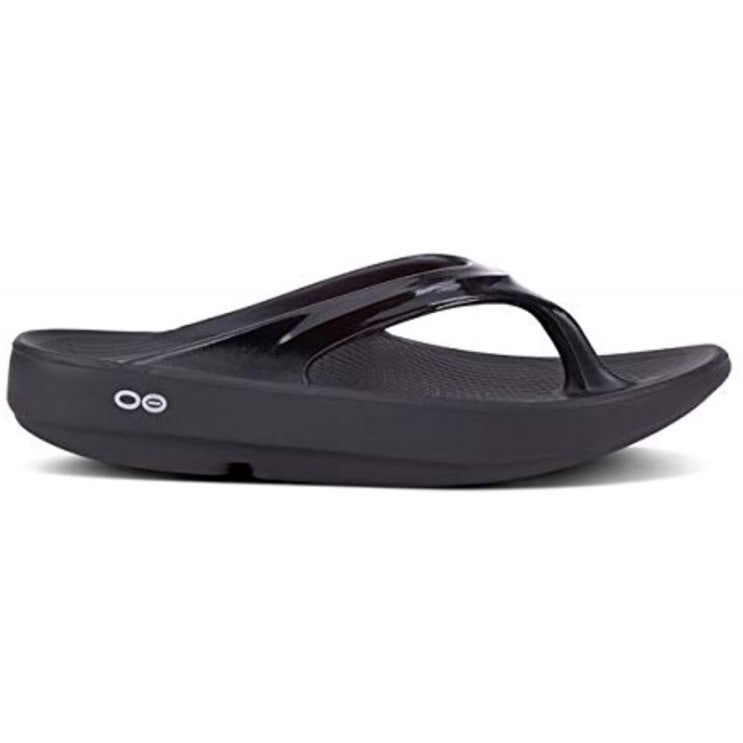 가성비 좋은 OOFOS 여성 Oolala Thong Black 8 Womens US Flip-Flops 좋아요