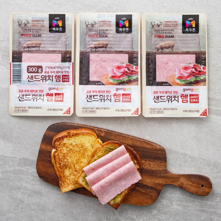 선호도 높은 곰곰 샌드위치 햄, 100g, 3팩 좋아요 선호도 높은 곰곰 샌드위치 햄, 100g, 3팩 좋아요