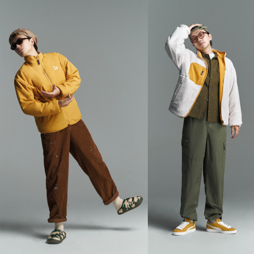 이동휘 푸마(PUMA) 패션 : 다운 자켓, 플리스, 패딩 슬리퍼 #남자겨울점퍼