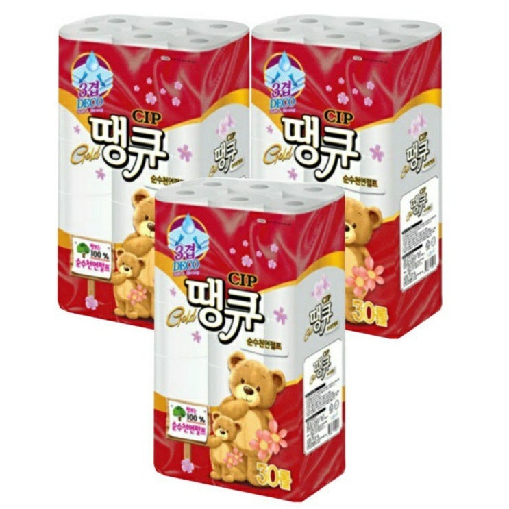 잘나가는 땡큐 천연펄프 3겹 데코 롤 화장지 18m, 3팩, 30롤 추천합니다 잘나가는 땡큐 천연펄프 3겹 데코 롤 화장지 18m, 3팩, 30롤 추천합니다