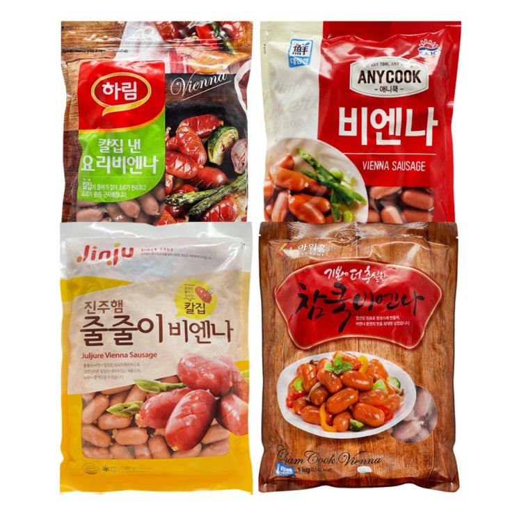 의외로 인기있는 하림 칼집 낸 요리비엔나 참쿡 비엔나 칼집비엔나 1kg, 아워홈 참쿡 비엔나 1kg 추천해요