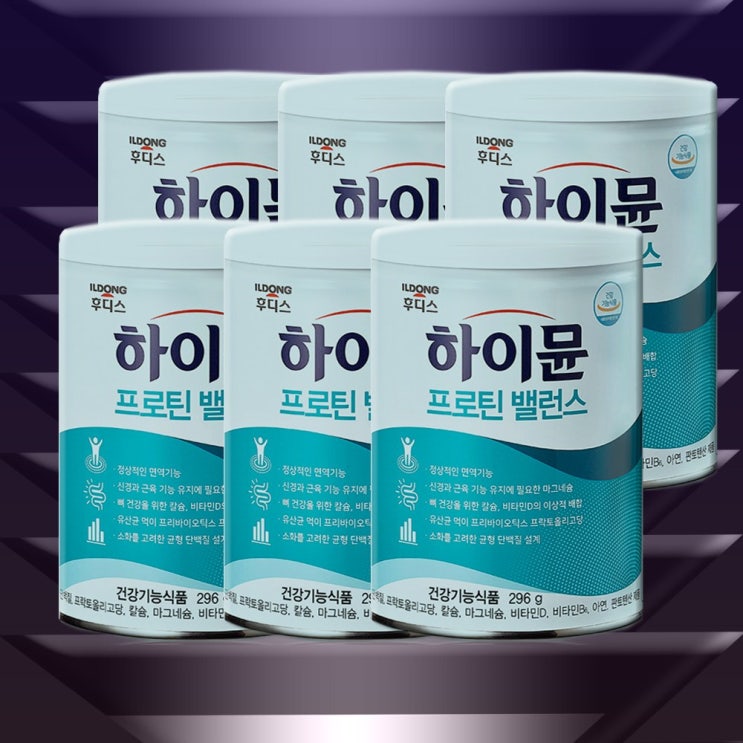 최근 인기있는 일동후디스 하이뮨 프로틴밸런스 건강기능식품, 6통, 280g ···