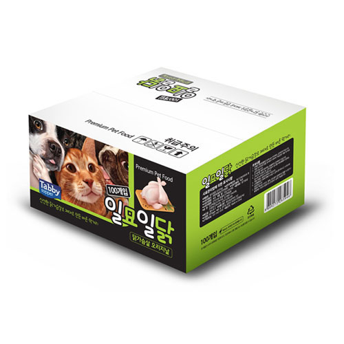 구매평 좋은 테비 일묘일닭 오리지날 고양이 간식 닭가슴살 22g, 100개 ··· 구매평 좋은 테비 일묘일닭 오리지날 고양이 간식 닭가슴살 22g, 100개 ···
