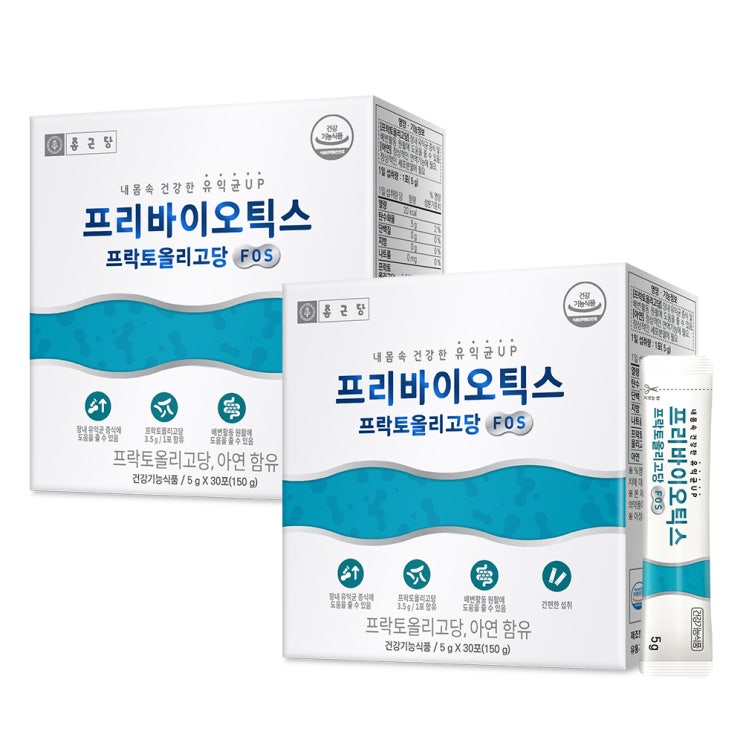 의외로 인기있는 종근당 프리바이오틱스 프락토올리고당 FOS 유산균, 150g, 2개 좋아요