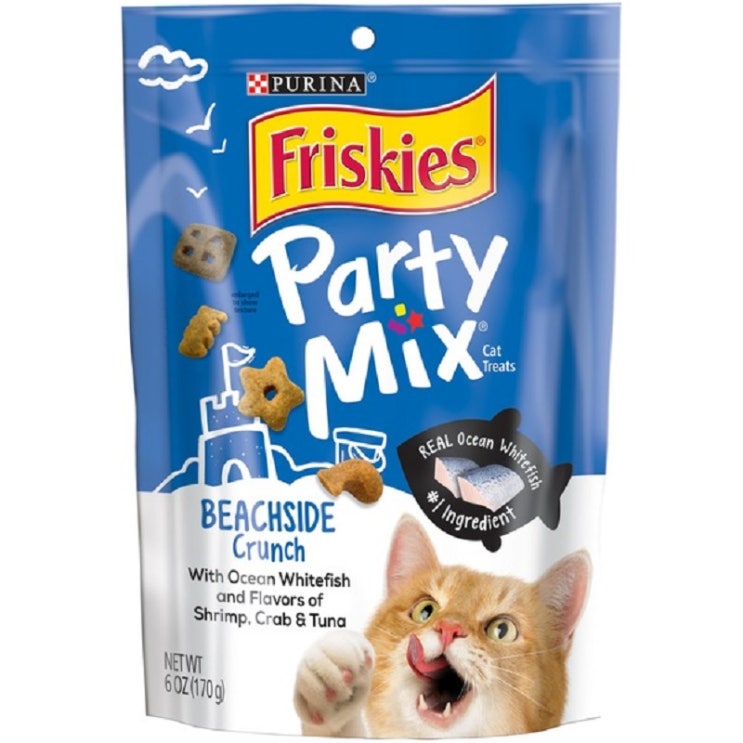 잘나가는 프리스키 파티믹스 멀티팩 고양이 간식 170g, 비치사이드(리얼참치 + 새우 + 게살 혼합맛), 1개 추천합니다