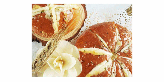 [샹떼비슈] 크림치즈를 품은 8쪽 마늘빵 (4개 세트) 마늘크림치즈볼