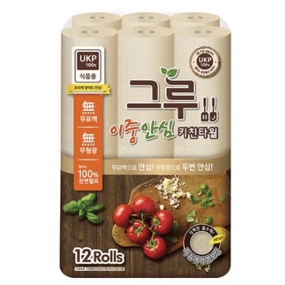 갓성비 좋은 그루 이중안심 천연펄프 키친타올 120매, 12개입, 9팩 추천해요 갓성비 좋은 그루 이중안심 천연펄프 키친타올 120매, 12개입, 9팩 추천해요