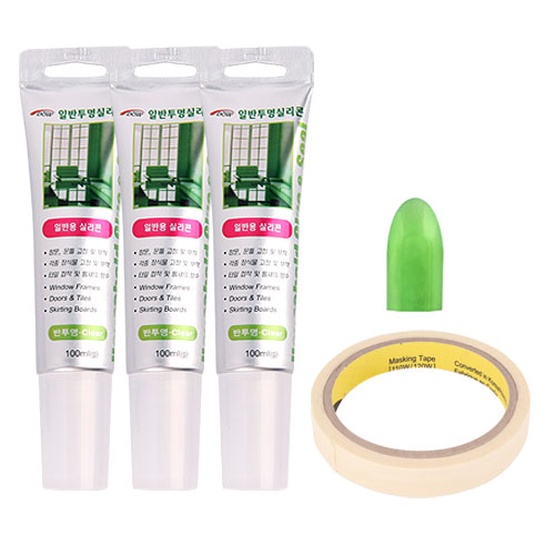 핵가성비 좋은 와이넷 SAFE 투명 실리콘 100ml x 3p + 미니헤라 + 마스킹테이프 2p, 1세트 ··· 핵가성비 좋은 와이넷 SAFE 투명 실리콘 100ml x 3p + 미니헤라 + 마스킹테이프 2p, 1세트 ···