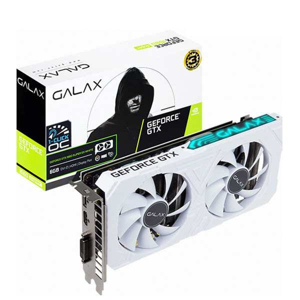 후기가 정말 좋은 갤럭시 GALAX 지포스 GTX 1660 SUPER EX OC D6 6GB 그래픽카드 WHITE ···