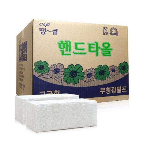  많이 찾는 땡큐 무형광 펄프 핸드타올, 4000개입, 2개 ···