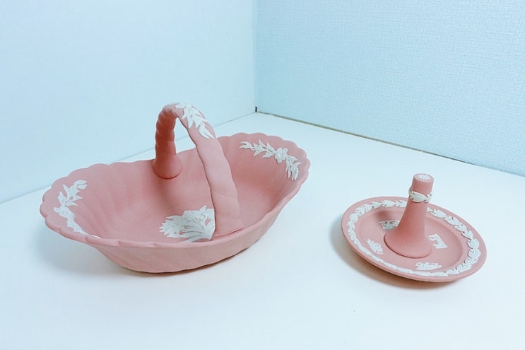  [엔틱] 웨지우드 제스퍼웨어 Wedgwood Jasperware : Pink 레어