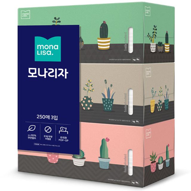 인기 급상승인 어린이집각티슈 먼지안나는티슈 모나리자 각티슈 250매 3입 미용티슈 YS+56047EA ··· 인기 급상승인 어린이집각티슈 먼지안나는티슈 모나리자 각티슈 250매 3입 미용티슈 YS+56047EA ···