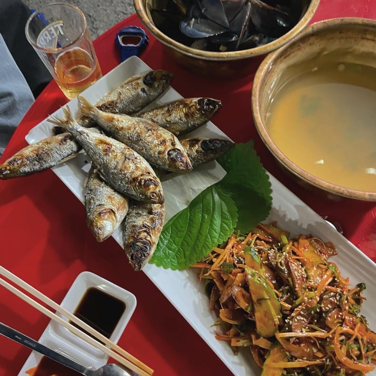  청주 야외식당 내덕동 회포장 (웨이팅, 메뉴판, 제철메뉴)