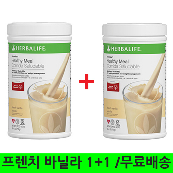  구매평 좋은 허벌라이프 포뮬라1 쉐이크 프렌치 바닐라 750g 1+1, 2통 ···