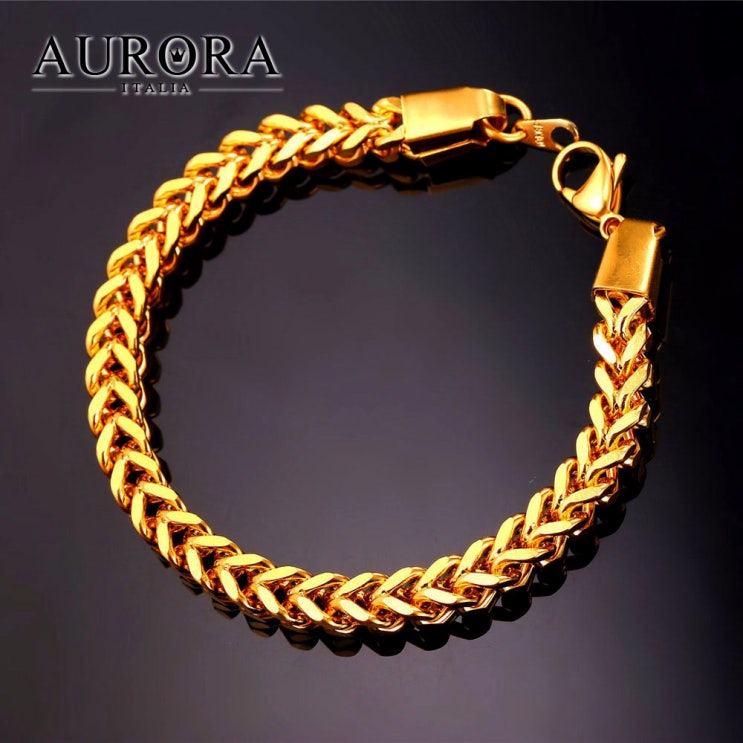  후기가 좋은 오로라이탈리아 Gold Color 패션팔찌 CUFF~1812 팔찌 좋아요
