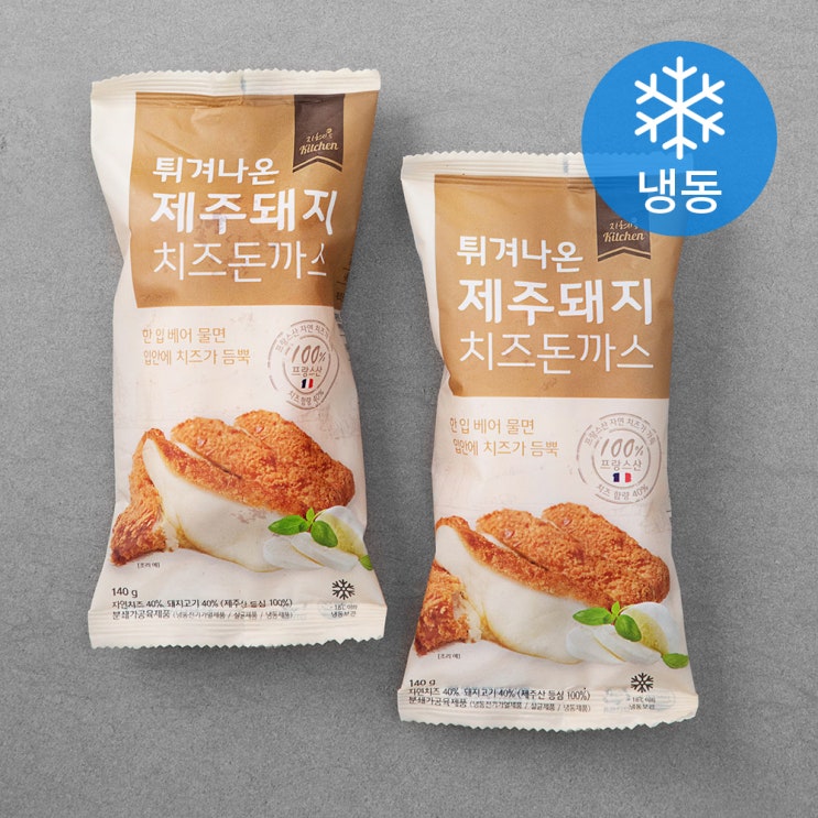 인기있는 튀겨나온 제주돼지 치즈돈까스 (냉동), 140g, 2개 추천해요 인기있는 튀겨나온 제주돼지 치즈돈까스 (냉동), 140g, 2개 추천해요