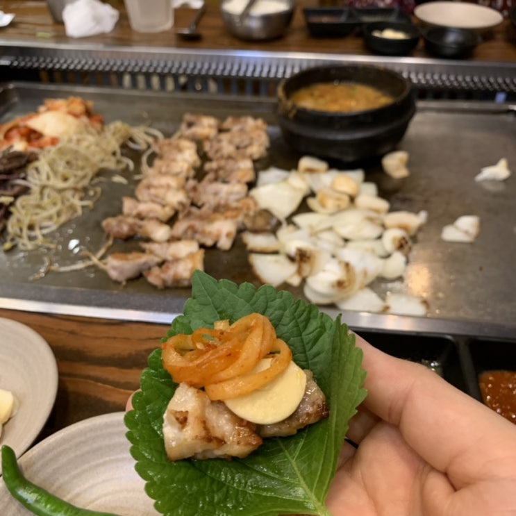  [평택/합정동 맛집] 두툼한 철판 삼겹살 맛집, 돌풍 !