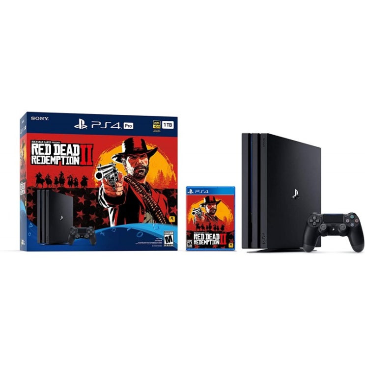  잘나가는 PlayStation 4 Pro 1TB 콘솔-Red Dead Redemption 2 번들 [단종] : Sony, 1, 단일옵션 좋아요