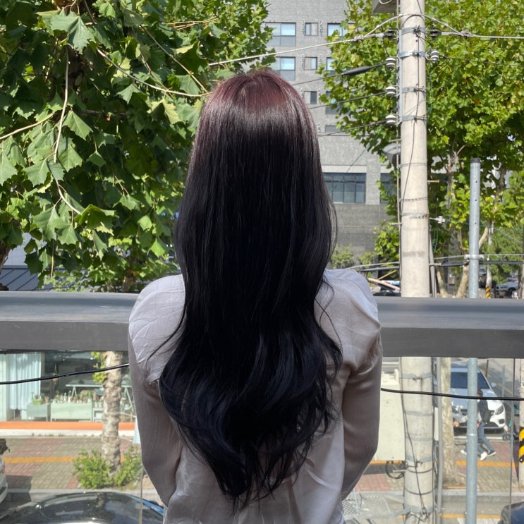  인계동머리잘하는미용실 살롱하임 조이실장 바이올렛브라운 염색했어요