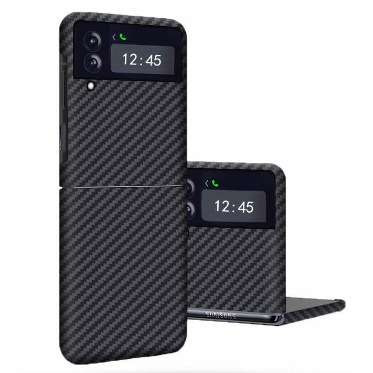  귀 삼성 zflip3 휴대폰 케이스 Kevlar 탄소 섬유 오리지널 z flip2 보호 커버 접는 스크린 갤럭시 z 플립 올 인클루시브 fold3 초박형 무광 w21 낙하 방지 쉘