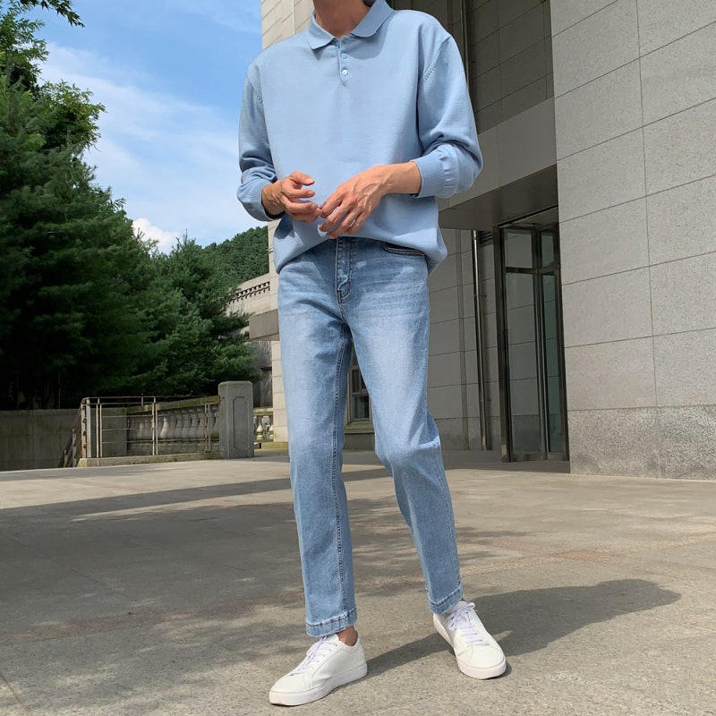남성 카라니트 긴팔 FW 시즌 두가지 아이템 리뷰