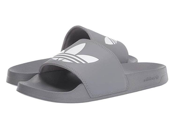 선택고민 해결 [미국정품] 505505 아디다스 남성 슬리퍼 Adilette Lite - Grey Three/Footwear White/Grey Three ···
