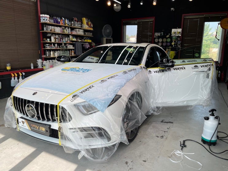  영종도 썬팅 솔라가드새턴 벤츠CLS53AMG 신차패키지 반사필름의 매력속으로