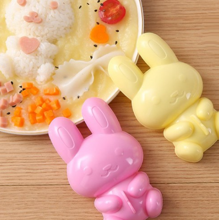  토끼, 곰돌이 모양 밥틀 후기 - 잘 안먹는 아기, 밥이랑 친해지기