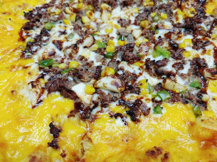  반올림피자 통마늘불고기소보로 맛있는 후기