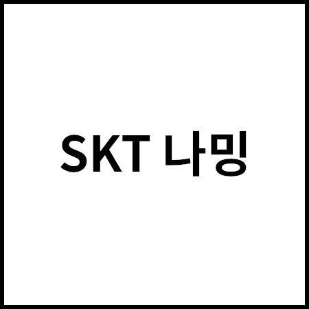 SKT 나밍 방법(갤럭시 A32 A325 SKT 유심등록)