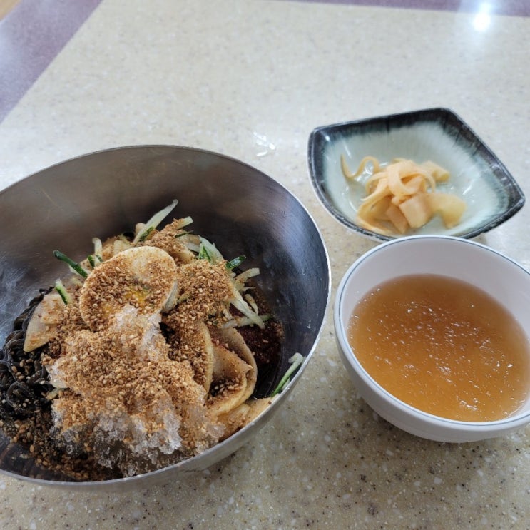  등산후 냉면은 진리지! 전주 냉면 맛집 모악칡냉면