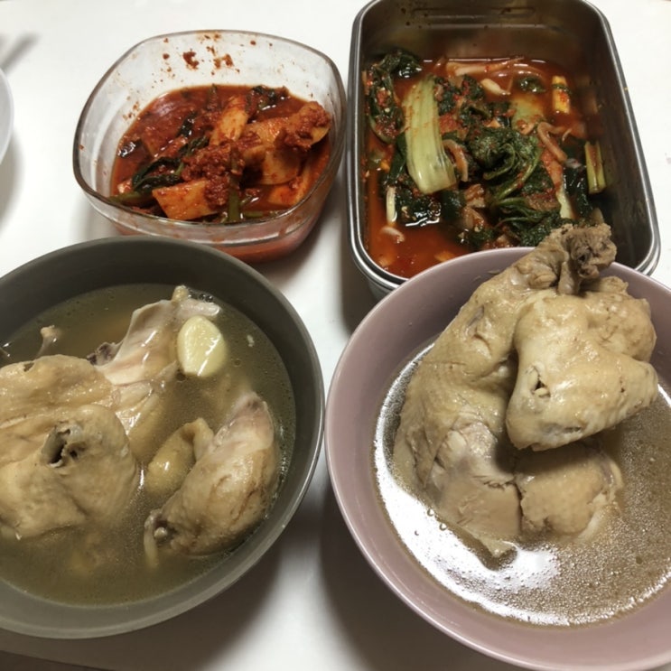  백신접종후 음식,쌍화탕삼계탕 직접해먹기