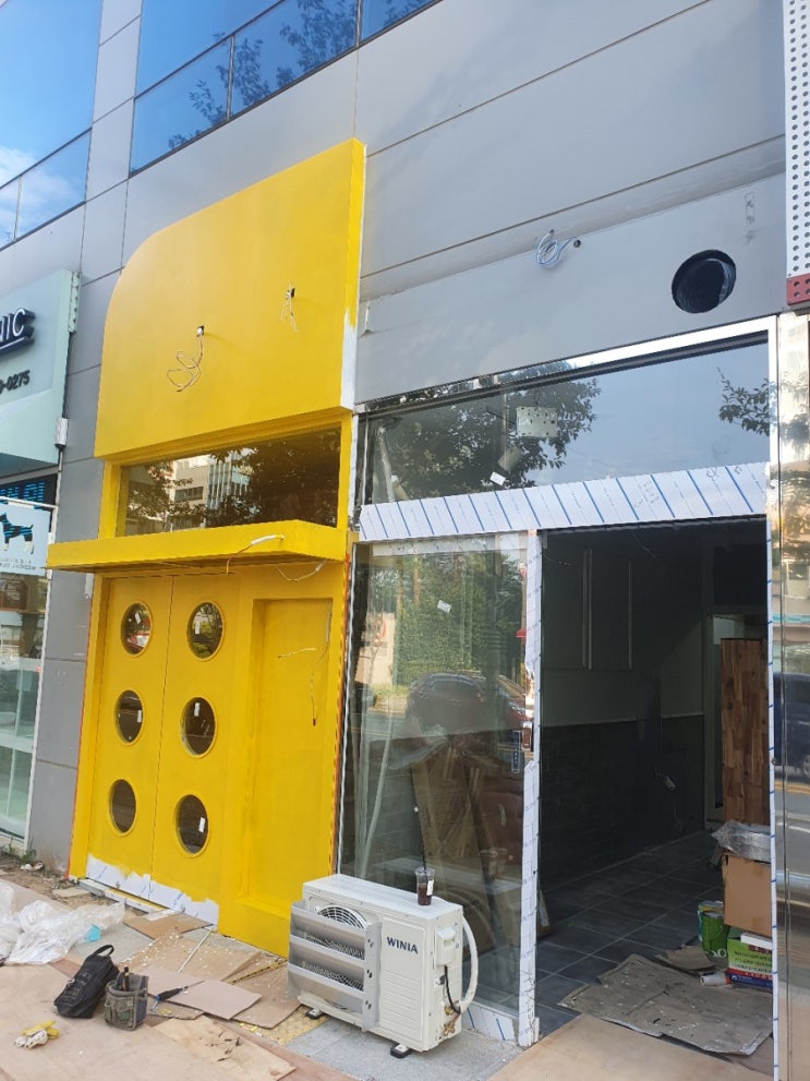 양산자동문고망고오픈준비현장