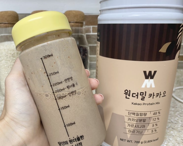  다이어트 프로틴 추천: 원더메이크 원더밀 다이어트 단백질 쉐이크(카카오 초코맛)
