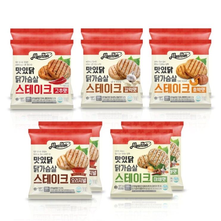 구매평 좋은 맛있닭 닭가슴살 스테이크 혼합, 10팩 추천해요