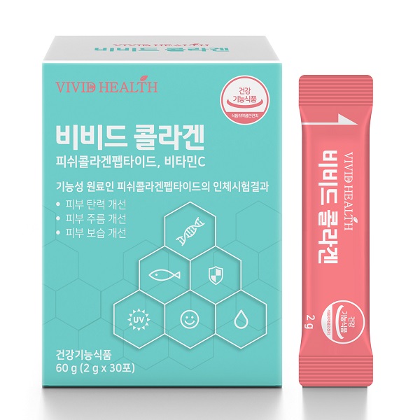 인기 급상승인 **식약처 인정** 비비드콜라겐 1박스(2g x 30포) *건강기능식품* 피부보습 / 자외선케어 / 항산화영양, 1박스 추천합니다 인기 급상승인 **식약처 인정** 비비드콜라겐 1박스(2g x 30포) *건강기능식품* 피부보습 / 자외선케어 / 항산화영양, 1박스 추천합니다
