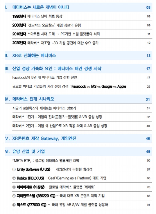 메타버스 -- 콘텐츠와 플랫폼 진화 메타버스 -- 콘텐츠와 플랫폼 진화