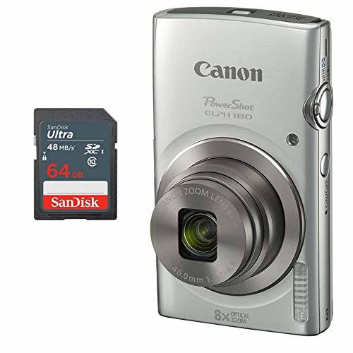 최근 많이 팔린 Canon PowerShot ELPH 180 Digital Camera + 64 GB Memory Card (/1464724, 상세내용참조 ···