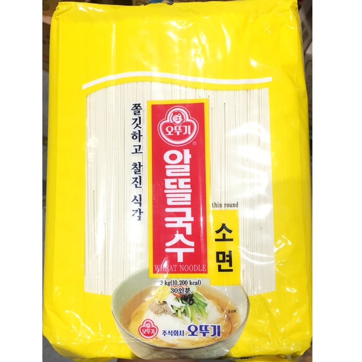 의외로 인기있는 +윤괌몰+ 업소용 식당 식자재 오뚜기 국수 소면 3Kg 실온보관4$= 국수면 소면 오뚜기국수 중면 옛날국수 중화면 우동면 납작당면 생면 칼국수면 칼국수 막국수 라면