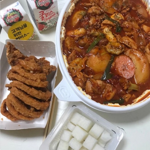  통오징어 튀김