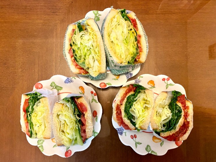 집에서 간단하게 건강하게 만든 다이어트 클럽 샌드위치 (ft. 비건마요네즈 레시피)