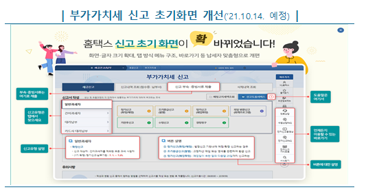 10월은 부가가치세 예정신고·고지 납부하는 달입니다._국세청 10월은 부가가치세 예정신고·고지 납부하는 달입니다._국세청