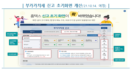 10월은 부가가치세 예정신고·고지 납부하는 달입니다._국세청