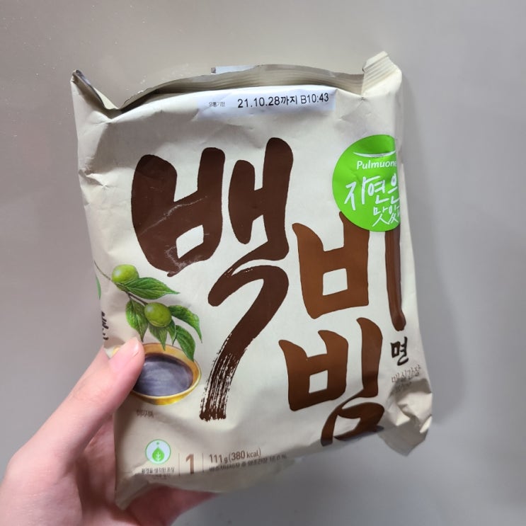  풀무원 백비빔면 :) 라면 맞나?? 탱탱한 면발의 간장비빔면!