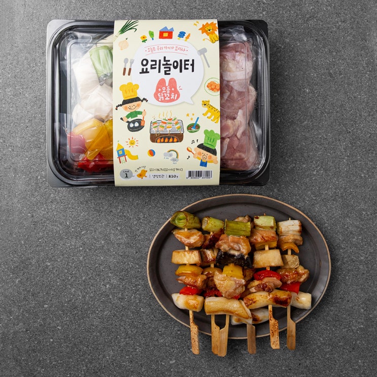 인기있는 집반찬연구소 요리놀이터 모둠 닭꼬치 만들기 키트 810g, 1세트 ··· 인기있는 집반찬연구소 요리놀이터 모둠 닭꼬치 만들기 키트 810g, 1세트 ···