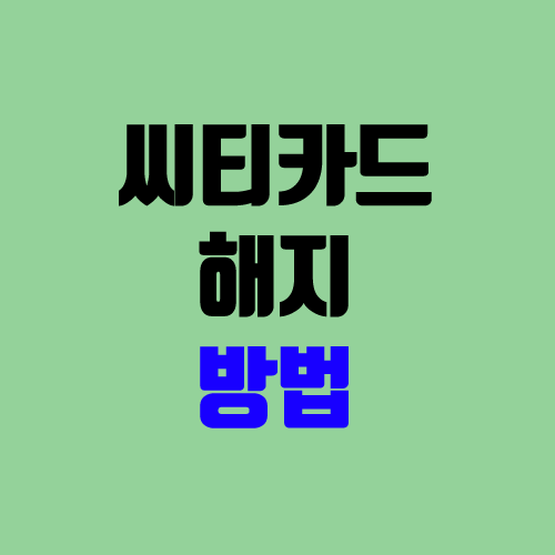 씨티카드 해지, 탈회 방법 (시티 카드 citi card / 모바일 어플로 해지) 씨티카드 해지, 탈회 방법 (시티 카드 citi card / 모바일 어플로 해지)