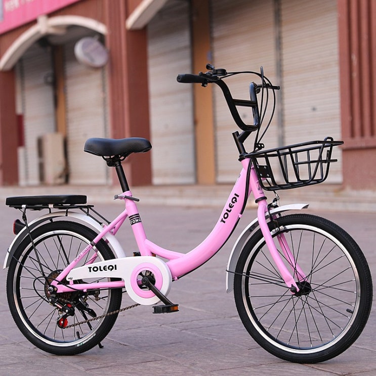 의외로 인기있는 알루미늄 가벼운 여성용 자전거, [속도] 20 인치 핑크 + 슈 프레 추천합니다