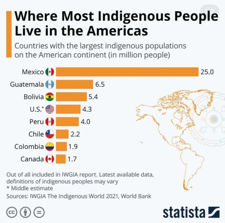 The Most Indigenous People in the Americas