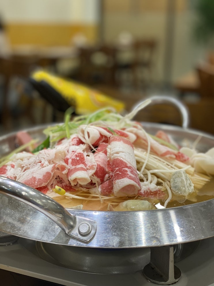  동탄 호수공원 부대찌개 :: 복사꽃피는집 동탄레이크꼬모점 - 복사꽃부대찌개세트