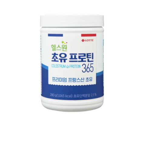 갓성비 좋은 롯데헬스원 초유 프로틴 365 280g!, 280g, 7개 좋아요